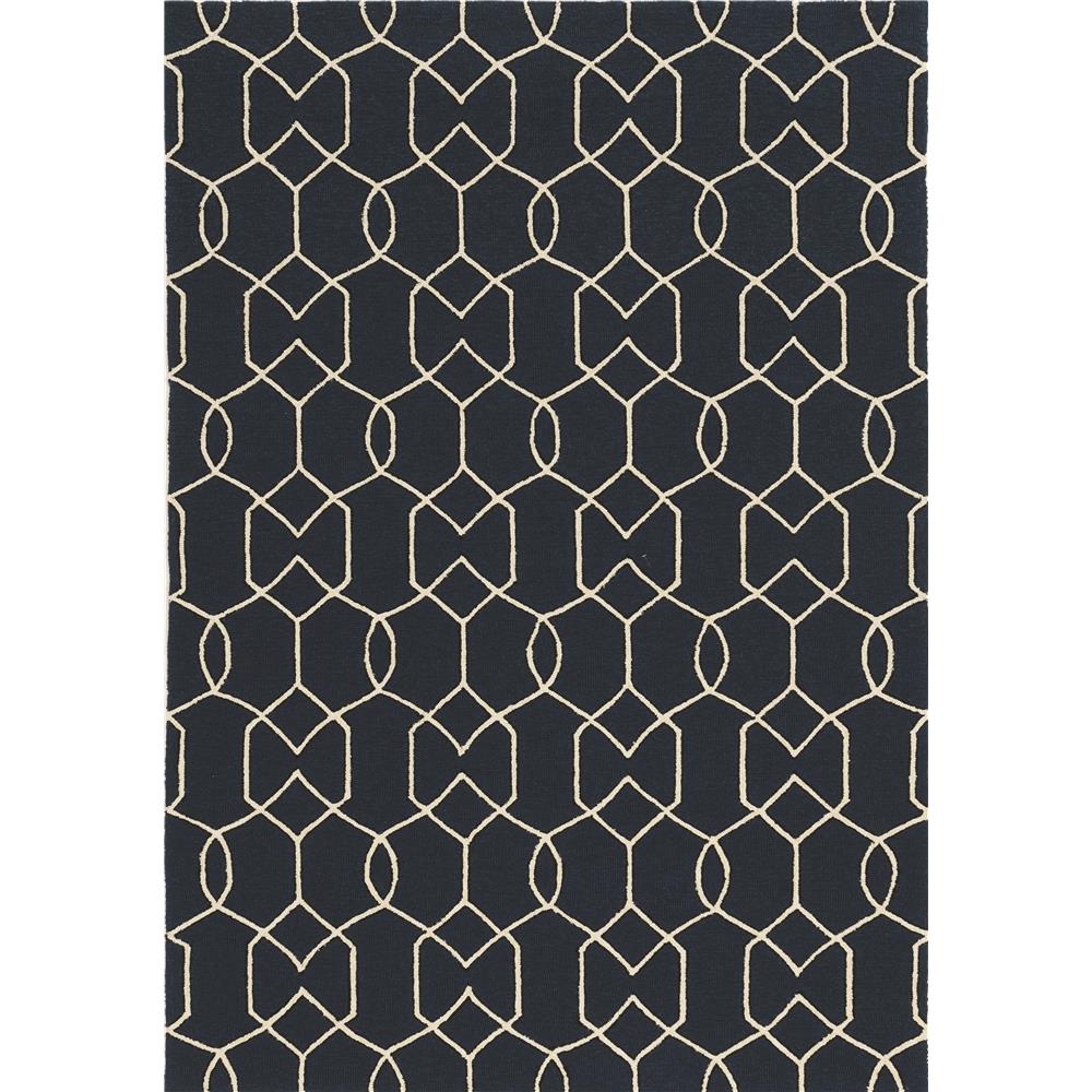 KAS 5230 Libby Langdon Hamptons 6 Ft. 6 In. X 9 Ft. 6 In. Rectangle Rug in Navy